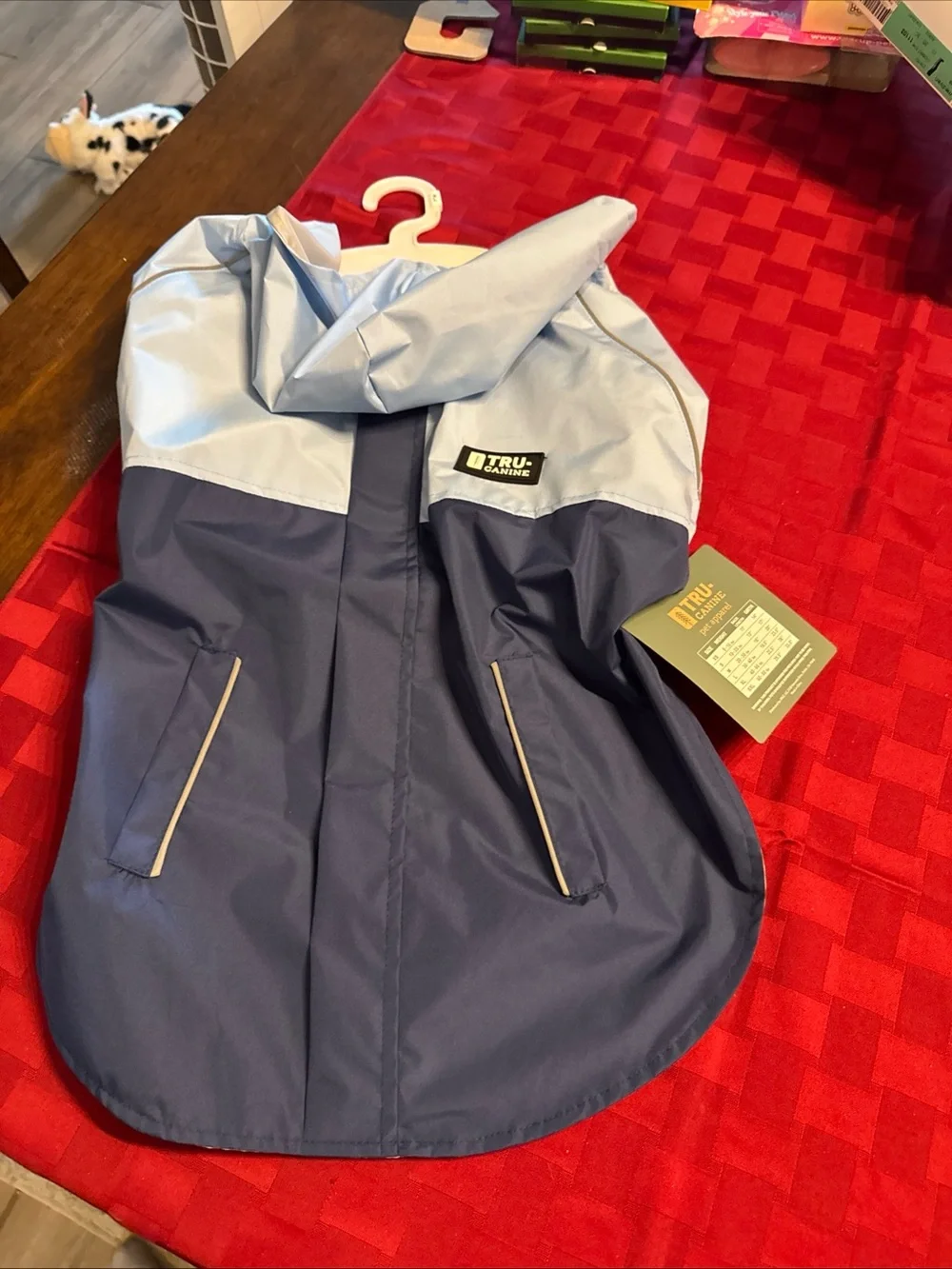 EHooded Rain Jacket - Navy & Light Blue